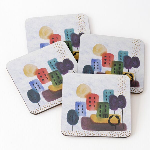 Item preview, Colorful Cityscape designed and sold by samsartdays.