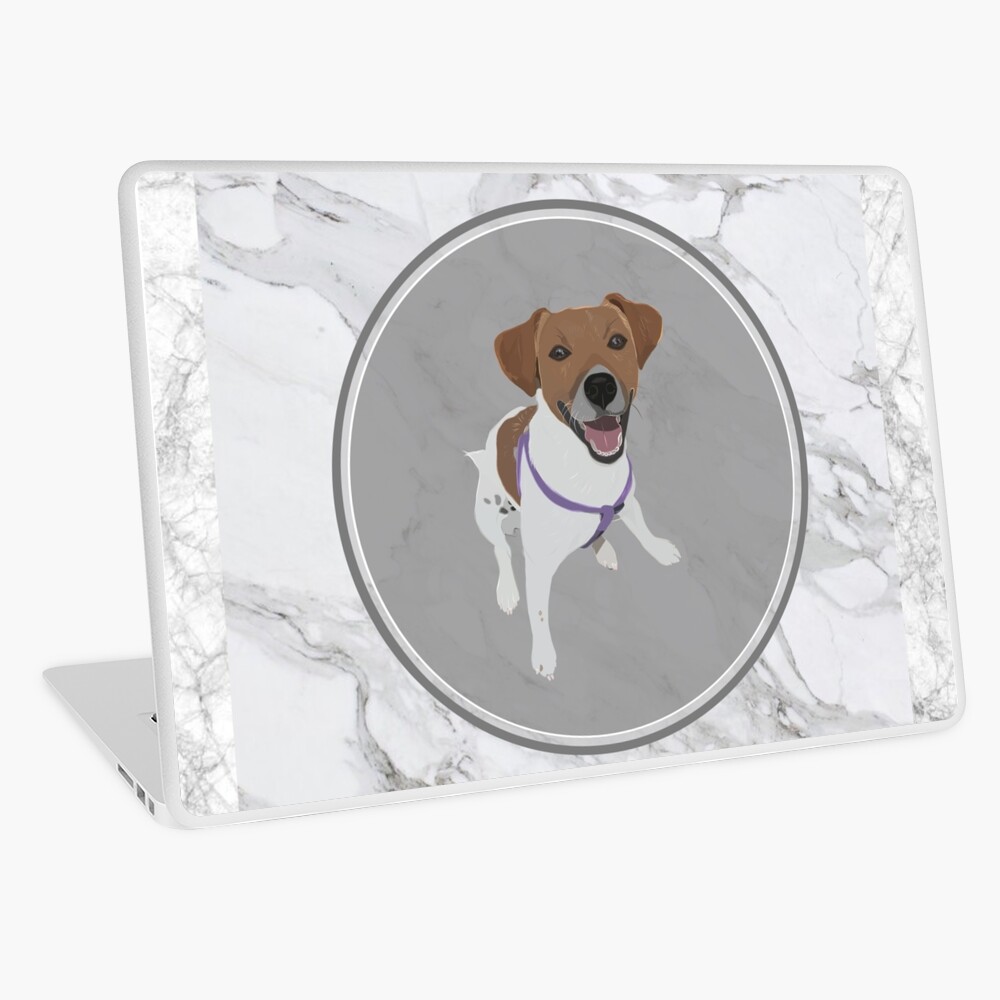Jack Russell on marble Sticker