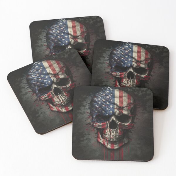 Item preview, US Flag | American Flag Skull theme designed and sold by westside310.