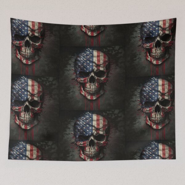 Item preview, US Flag | American Flag Skull theme designed and sold by westside310.