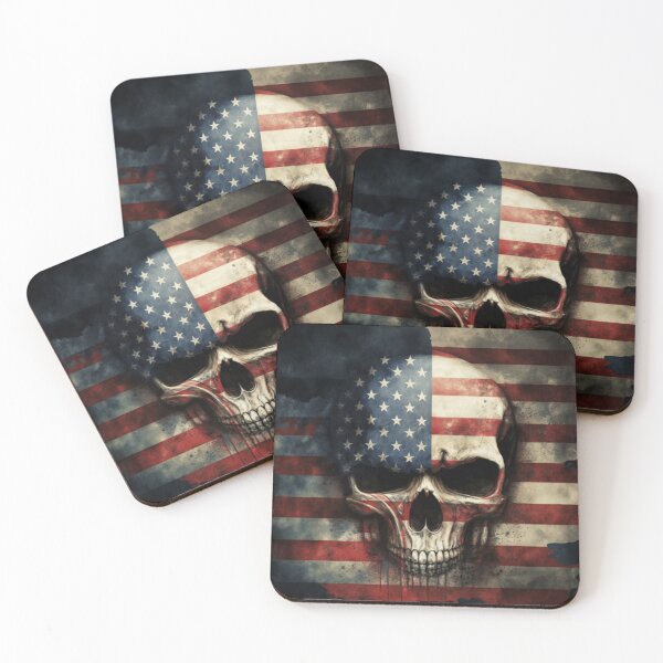 Item preview, US Flag | American Flag Skull theme designed and sold by westside310.