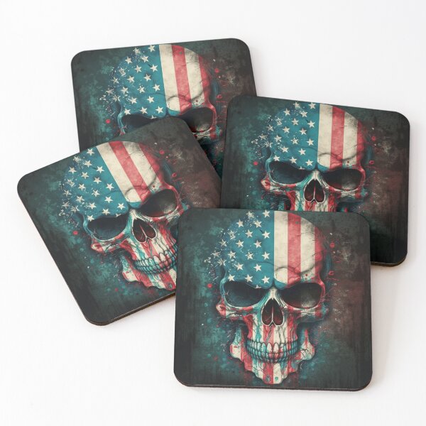 Item preview, US Flag | American Flag Skull theme designed and sold by westside310.
