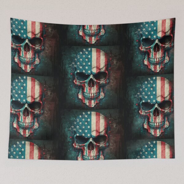 Item preview, US Flag | American Flag Skull theme designed and sold by westside310.