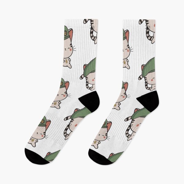 Item preview, Cute Tabby Cat wearing a green beret designed and sold by Pet Station.