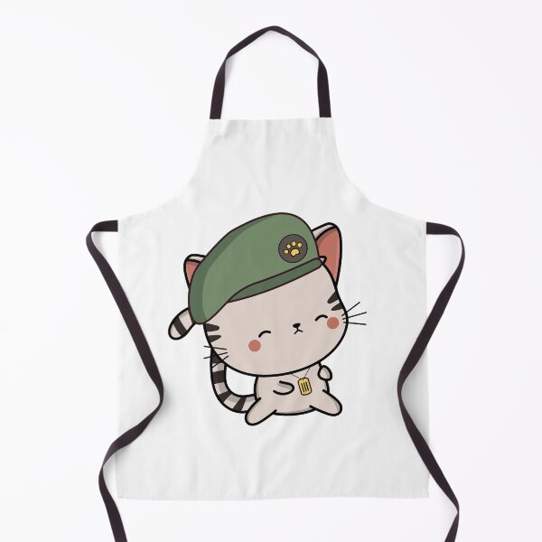 Item preview, Cute Tabby Cat wearing a green beret designed and sold by Pet Station.