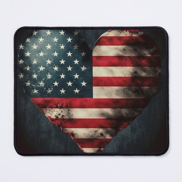 Item preview, US Flag | American Flag - Heart Shaped | Most Dramatic Spin on Old Glory designed and sold by westside310.