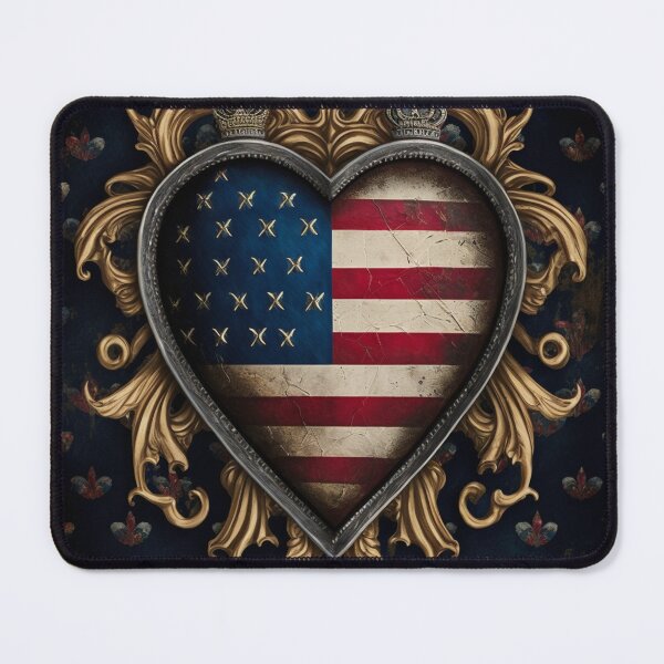 Item preview, US Flag | American Flag - Heart Shaped | Most Dramatic Spin on Old Glory designed and sold by westside310.