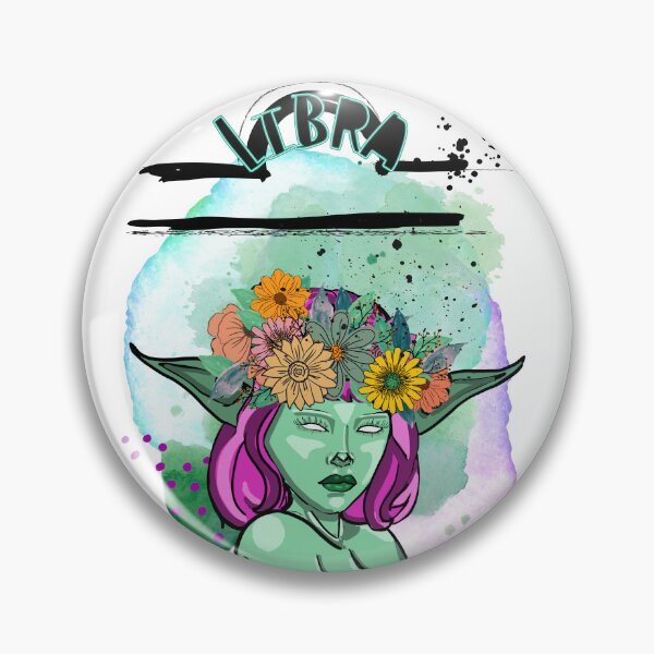 Aperçu de l'œuvre Fille Balance avec couronne de fleurs / Design original créée et vendue par Baggajo.
