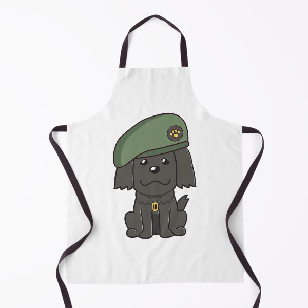 Item preview, Cute Green Beret Black dog guard dog on duty designed and sold by Pet Station.