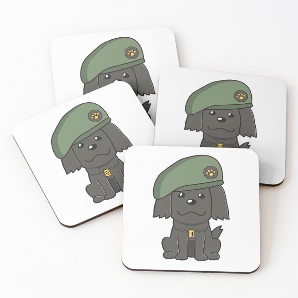 Item preview, Cute Green Beret Black dog guard dog on duty designed and sold by Pet Station.