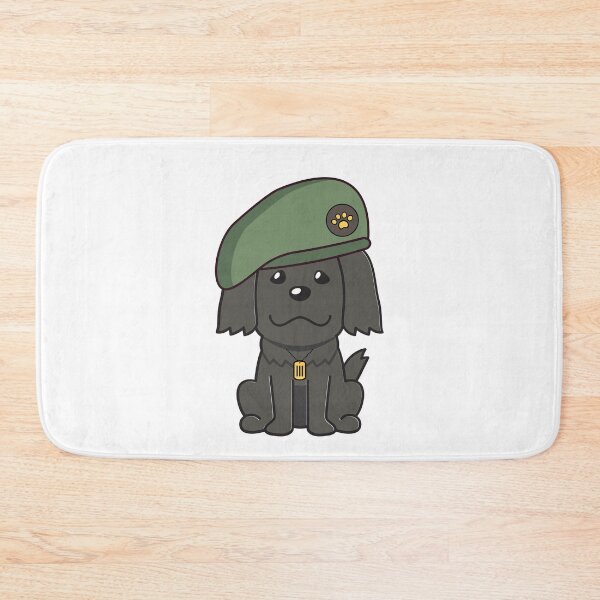 Item preview, Cute Green Beret Black dog guard dog on duty designed and sold by Pet Station.