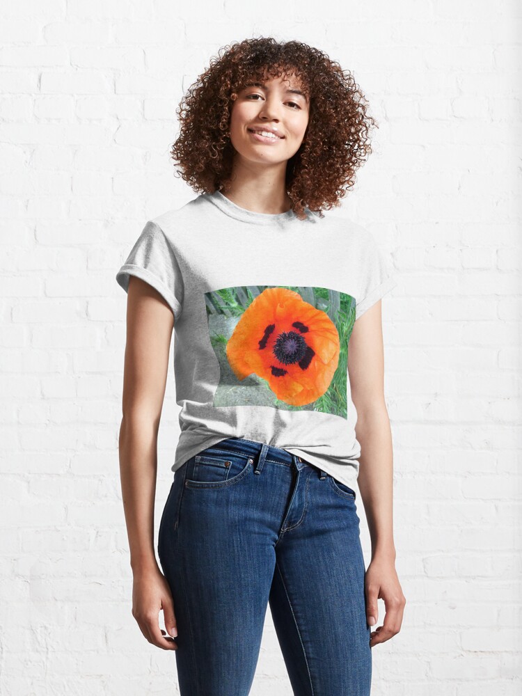 Alternative Ansicht von Große Mohn-Blüte Classic T-Shirt