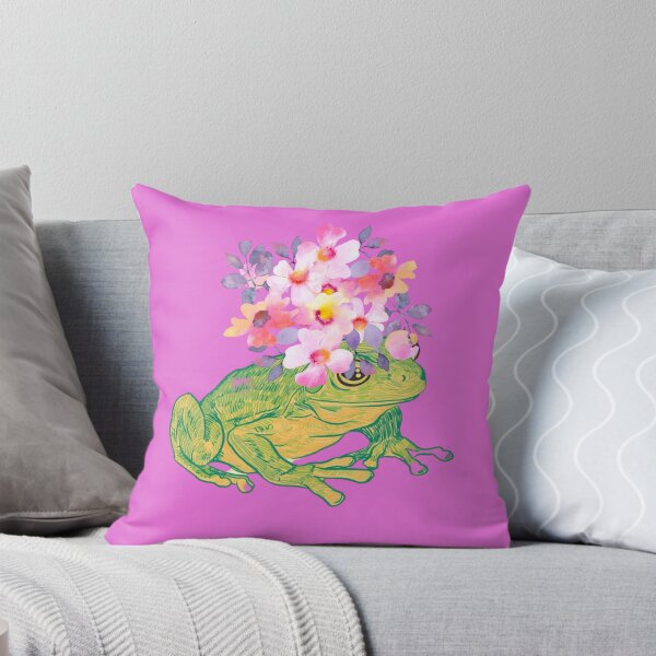 Item preview, Frog with Flower Crown designed and sold by TheCatmeow2000.