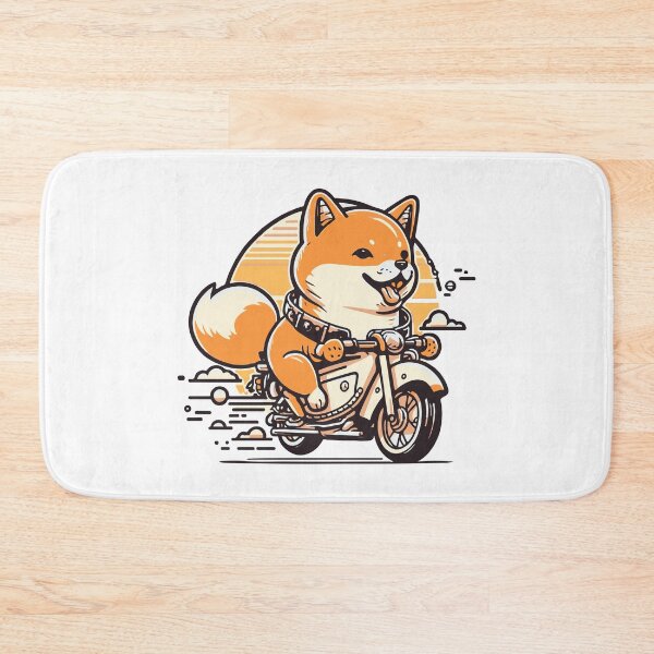 Item preview, Shiba inu riding a motorcycle designed and sold by KittyCat08.