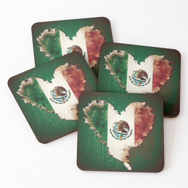 Item preview, Mexican Flag | Flag of Mexico - Heart Shaped | Dramatic and Unique designed and sold by westside310.