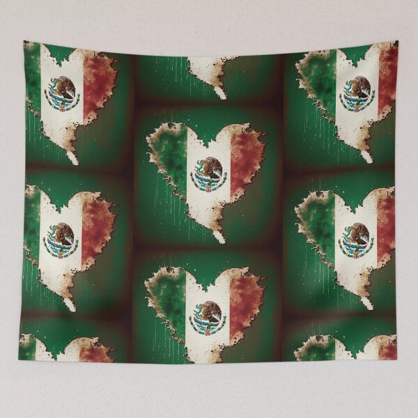 Item preview, Mexican Flag | Flag of Mexico - Heart Shaped | Dramatic and Unique designed and sold by westside310.
