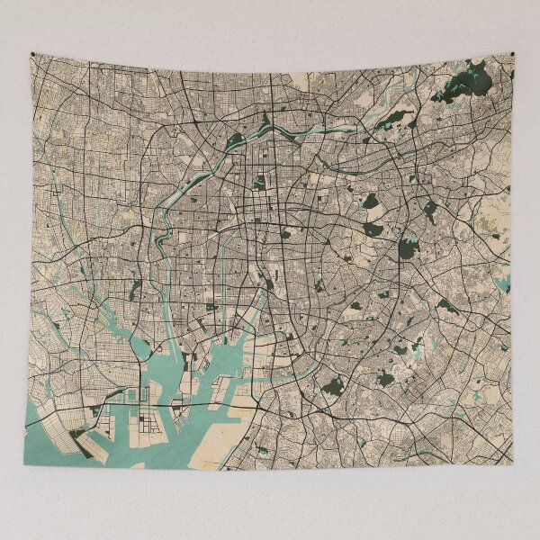 Item preview, Nagoya City Map of Japan - Vintage designed and sold by deMAP.