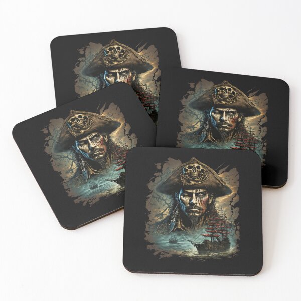 Item preview, Captain Blackbeard Gothic Pirate Metal Design designed and sold by ResistNormality.