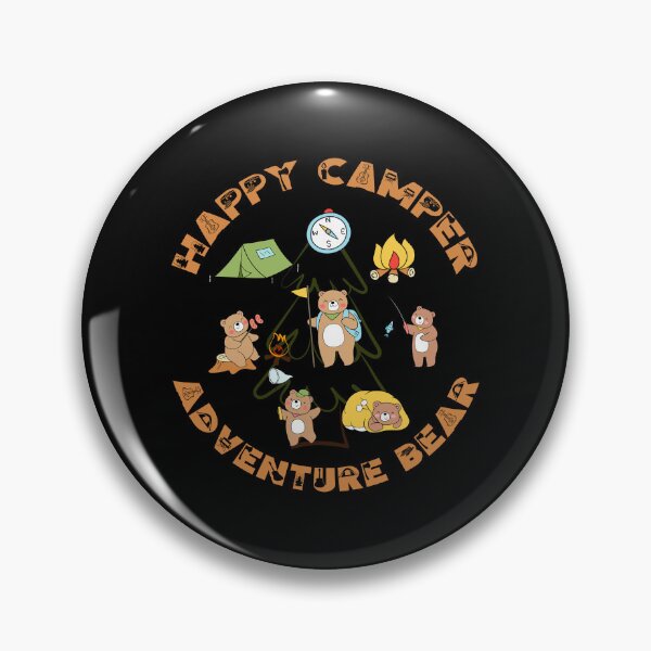 Item preview, Funny Happy Bear Camper Adventure RV Camping Vacation designed and sold by Karry-Pat.
