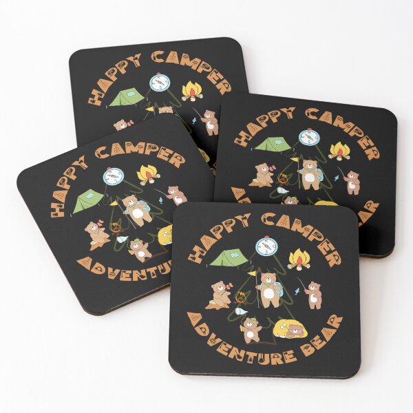 Item preview, Funny Happy Bear Camper Adventure RV Camping Vacation designed and sold by Karry-Pat.