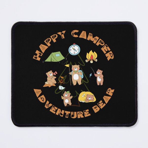 Item preview, Funny Happy Bear Camper Adventure RV Camping Vacation designed and sold by Karry-Pat.