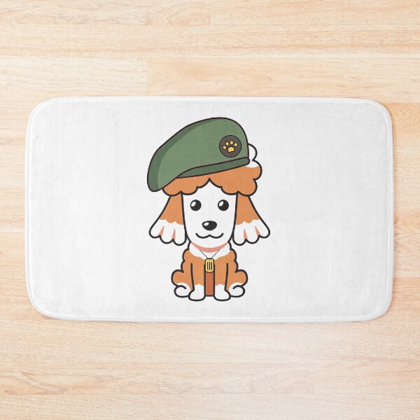 Item preview, Cute Green Beret Brown dog guard dog on duty designed and sold by Pet Station.