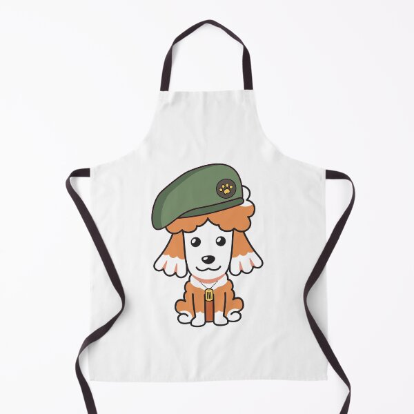 Item preview, Cute Green Beret Brown dog guard dog on duty designed and sold by Pet Station.