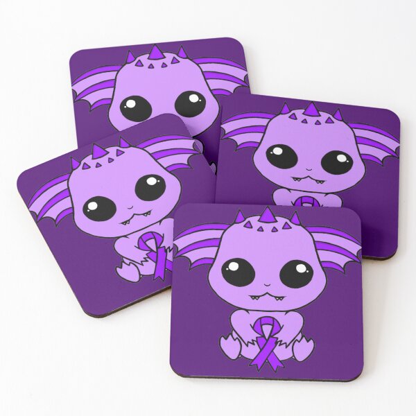 Item preview, Cute Creature Holding an Awareness Ribbon (Purple) designed and sold by CaitlynConnor.
