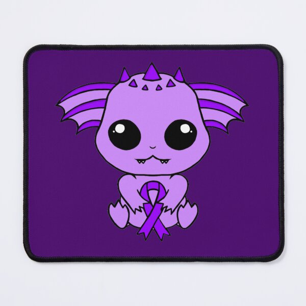 Item preview, Cute Creature Holding an Awareness Ribbon (Purple) designed and sold by CaitlynConnor.