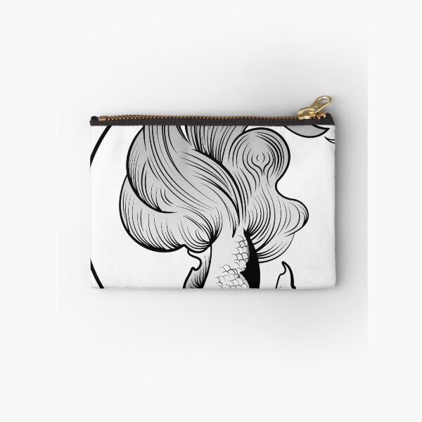 Item preview, betta fish cute black and white designed and sold by thethickkofit.