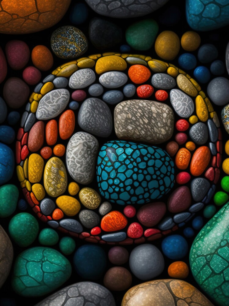 Thumbnail 4 of 4, iPhone Case, Colored Rocks designed and sold by JPugliese.