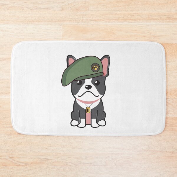 Item preview, Cute Green Beret French Bulldog guard dog on duty designed and sold by Pet Station.