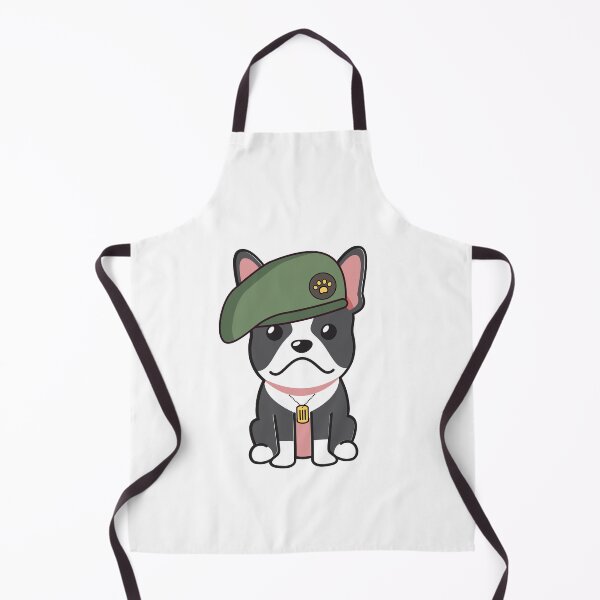 Item preview, Cute Green Beret French Bulldog guard dog on duty designed and sold by Pet Station.