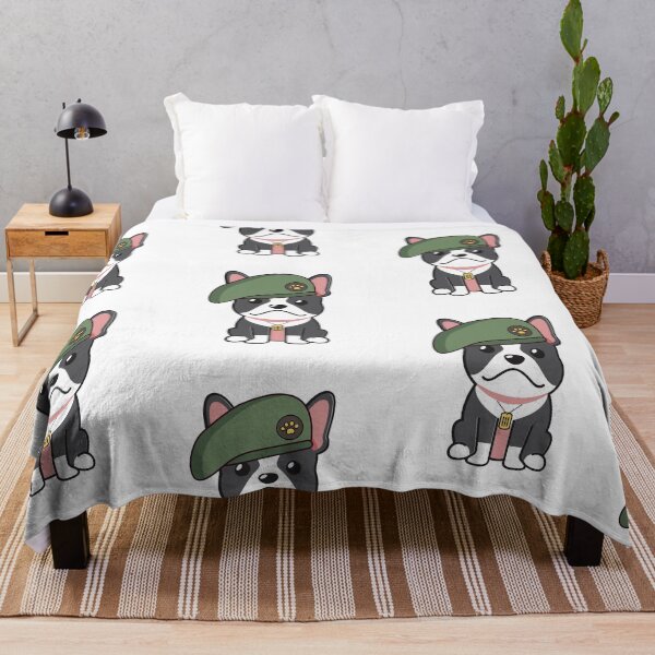 Item preview, Cute Green Beret French Bulldog guard dog on duty designed and sold by Pet Station.