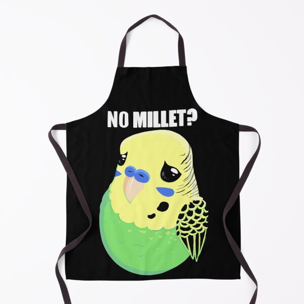 Item preview, No Millet? Budgie Meme designed and sold by Sea-Angel-Blu.