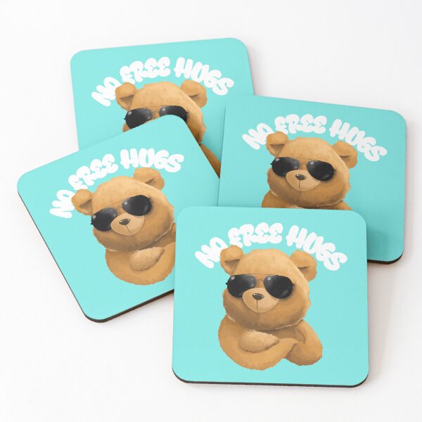 Item preview, No Free Hugs Cute Teddy Bear designed and sold by Tiptopteess.