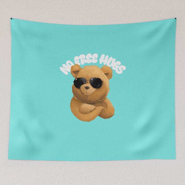 Item preview, No Free Hugs Cute Teddy Bear designed and sold by Tiptopteess.