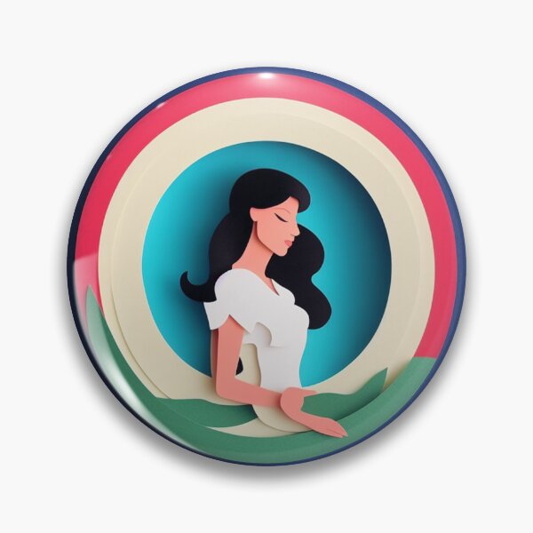 Aperçu de l'œuvre Art de la paperasserie femme, résumé de style plié du portrait créée et vendue par AlePosters.