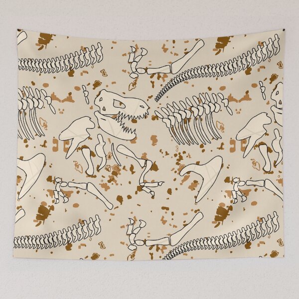 Item preview, Dinosaur Bones Seamless Print - For a dinosaur lover, for a child, dinosaur bones decorating print. designed and sold by Wentoo.