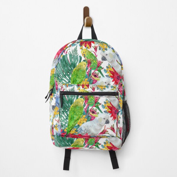 Item preview, Australian Summer Tropical Parrot Pattern designed and sold by Sketchbook Designs.