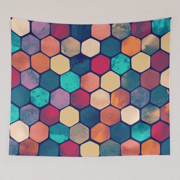 Item preview, Textured Hexagon Pattern designed and sold by Blue-Banana.