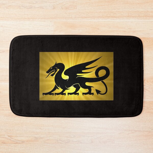 Item preview, Dragon Silhouette Golden Starburst designed and sold by JustSayingGifts.