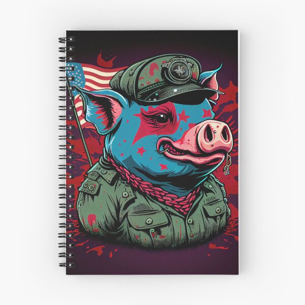 Item preview, Psychedelic Pig with Flag designed and sold by dholzric.