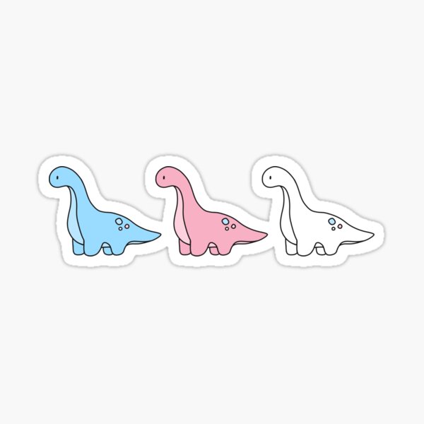 Item preview, Simple transgender dinosaurs designed and sold by Cindermoon.