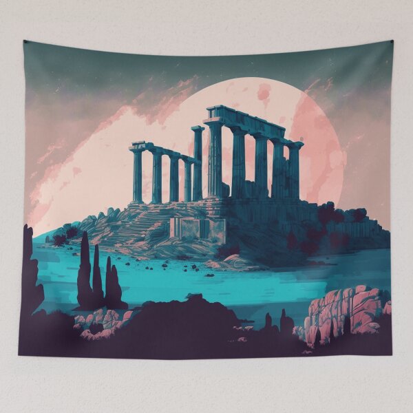 Item preview, Temple of Poseidon at Sounion designed and sold by Jabirlux.