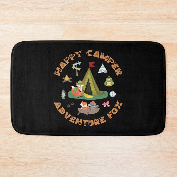 Item preview, Funny Happy Fox Camper Adventure RV Camping Vacation designed and sold by Karry-Pat.