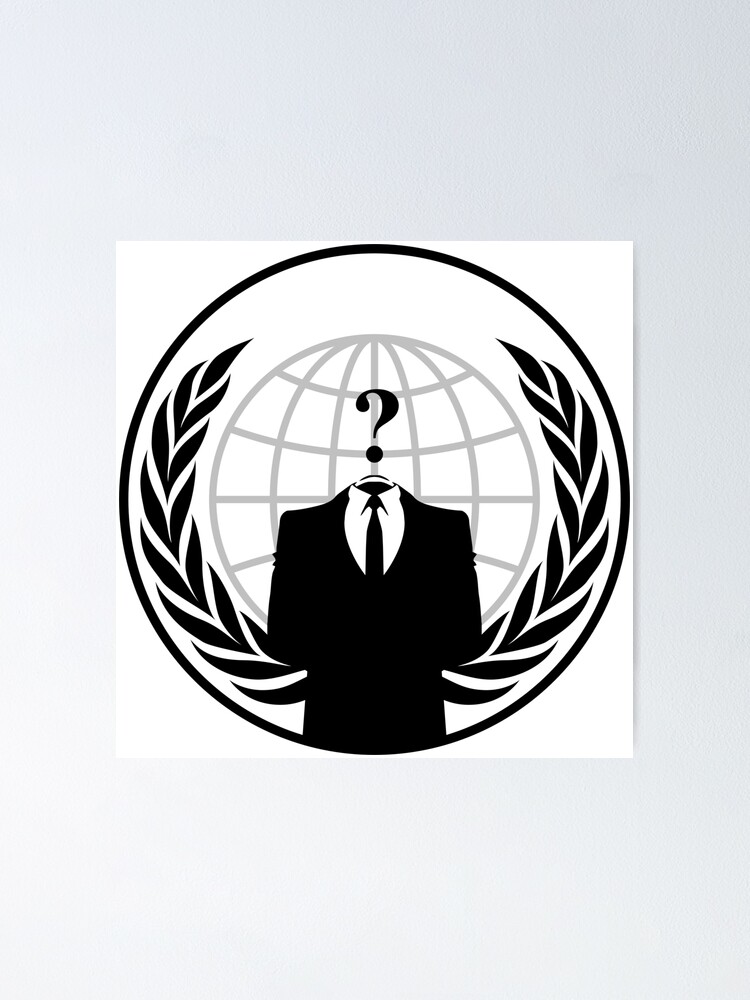 Anonymous mask logo Art Board Print for Sale by pardock