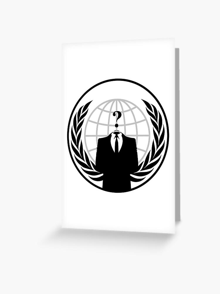 Anonymous mask logo Art Board Print for Sale by pardock