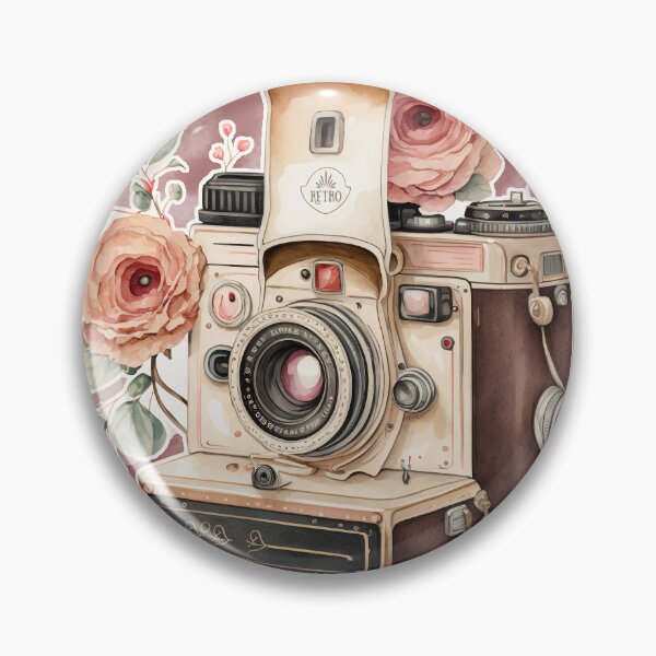 Item preview, Retro Watercolor Camera designed and sold by cardinalhill.
