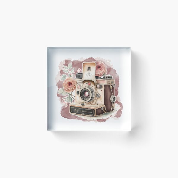 Item preview, Retro Watercolor Camera designed and sold by cardinalhill.